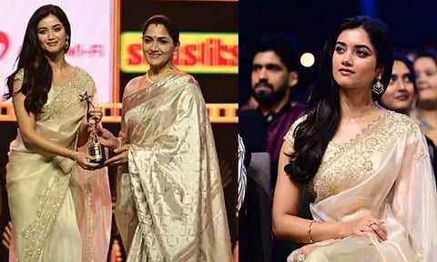 சைமா விருதுகள்: சிறந்த அறிமுக நடிகை விருதை வென்ற பாக்யஸ்ரீ போர்ஸ்