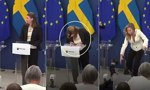 சுவீடன்: பதவியேற்று சிறிது நேரத்தில் மயங்கி விழுந்த சுகாதாரத்துறை மந்திரி