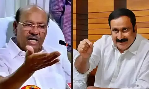 கட்சியின் பெயர், சின்னம் தொடர்பாக கேவியட் மனுக்களை தாக்கல் செய்தார் பாமக நிறுவனர் ராமதாஸ்