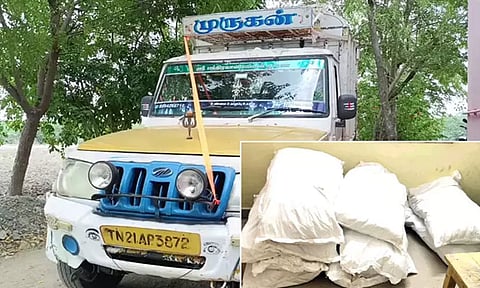 தூத்துக்குடி: புகையிலை பொருட்கள் கடத்திய 3 பேர் கைது- சரக்கு வாகனம், பைக் பறிமுதல்