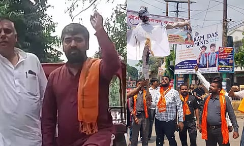 இந்தியா - பாகிஸ்தான் கிரிக்கெட் போட்டிக்கு எதிராக உ.பி.யில் போராட்டம்