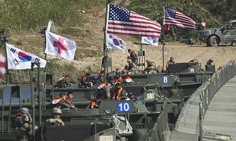 வடகொரியாவின் எச்சரிக்கையை மீறி கூட்டுப்போர் பயிற்சியை தொடங்கிய தென்கொரியா