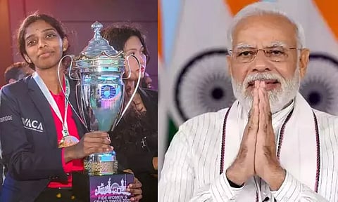 வைஷாலிக்கு பிரதமர் மோடி வாழ்த்து