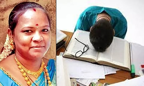 சரியாக படிக்கவில்லை என்று கூறி மகனை பள்ளியில் இருந்து நிறுத்தியதால் விரக்தி.. தாய் எடுத்த விபரீத முடிவு