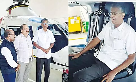 ரூ.30 கோடிக்கு ஹெலிகாப்டர் வாங்கிய கர்நாடக பொதுப்பணித்துறை மந்திரி