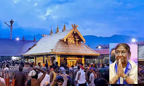 சபரிமலைக்கு வருகை தரும் ஜனாதிபதி திரவுபதி முர்மு