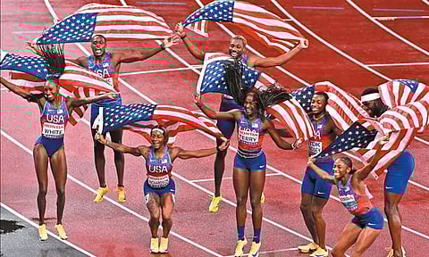 உலக தடகள சாம்பியன்ஷிப்: முதலிடத்தை பிடித்த அமெரிக்கா