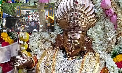 சதுரகிரியில் நவராத்திரி திருவிழா: காப்பு கட்டுதலுடன் தொடங்கியது