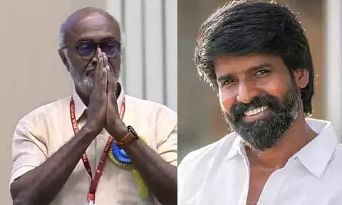 தேசிய விருது வென்ற எம்.எஸ் பாஸ்கரை வாழ்த்திய நடிகர் சூரி