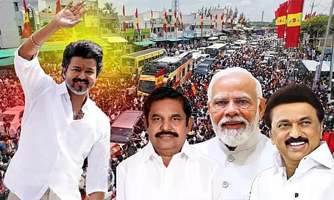 பாஜக, திமுகவை தாண்டி அதிமுகவையும் விமர்சிக்கும் விஜய் - காரணம் என்ன?