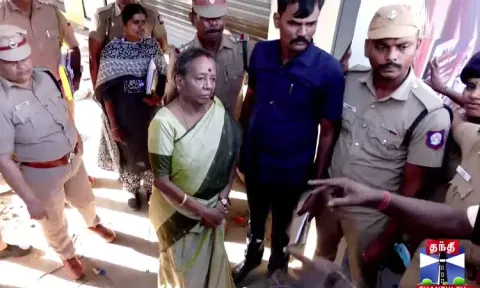 கரூர் துயர சம்பவம்: வேலுச்சாமிபுரத்தில் அருணா ஜெகதீசன் நேரில் ஆய்வு