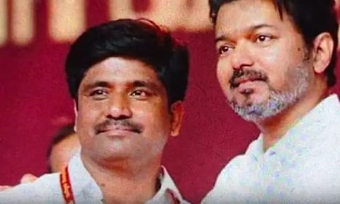 தவெக கரூர் மாவட்ட செயலாளர் கைது?