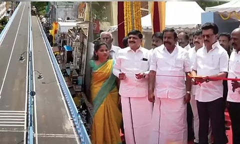 தி.நகர் மேம்பாலத்தை திறந்து வைத்த முதல்-அமைச்சர் மு.க.ஸ்டாலின்