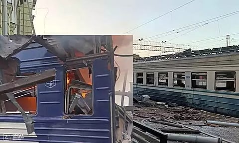 உக்ரைனில் பயணிகள் ரெயில் மீது ரஷியா தாக்குதல்