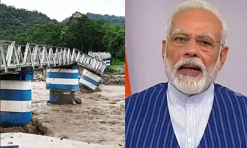 டார்ஜிலிங்கில் பாலம் இடிந்து விபத்து; உயிரிழந்தவர்கள் குடும்பத்தினருக்கு பிரதமர் மோடி இரங்கல்