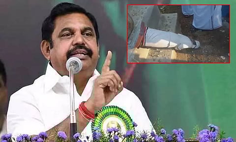 மதுரை: எம்ஜிஆரின் திருவுருவச் சிலையை சேதப்படுத்திய சம்பவம் பெரும் கண்டனத்துக்குரியது - எடப்பாடி பழனிசாமி