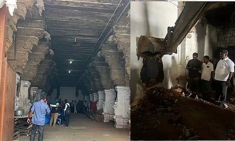 40 ஆண்டுகளுக்கு பிறகு கன்னியாகுமரி பகவதி அம்மன் கோவில் மண்டப கடைகள் இடித்து அகற்றம்