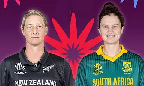 மகளிர் உலகக்கோப்பை: தென்னாப்பிரிக்காவுக்கு எதிராக டாஸ் வென்ற நியூசிலாந்து பந்து வீச்சு தேர்வு