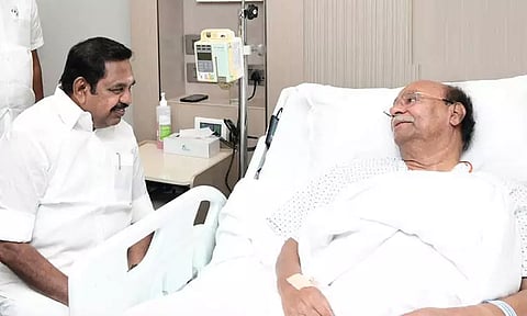 ராமதாசை சந்தித்து நலம் விசாரித்த அதிமுக பொதுச்செயலாளர் எடப்பாடி பழனிசாமி