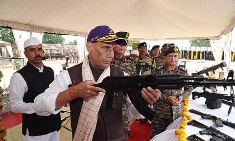 ரூ. 1.20 லட்சம் கோடிக்கு உள்நாட்டு ராணுவ தளவாடங்களை வாங்கியுள்ளோம்; ராஜ்நாத் சிங் தகவல்