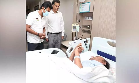 ராமதாஸை நேரில் சந்தித்து நலம் விசாரித்த உதயநிதி ஸ்டாலின்