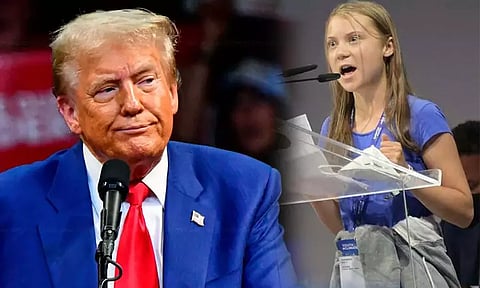 “கிரேட்டா தன்பெர்க் ஒரு நல்ல மனநல டாக்டரை பார்க்க வேண்டும்” - டிரம்ப் கிண்டல்