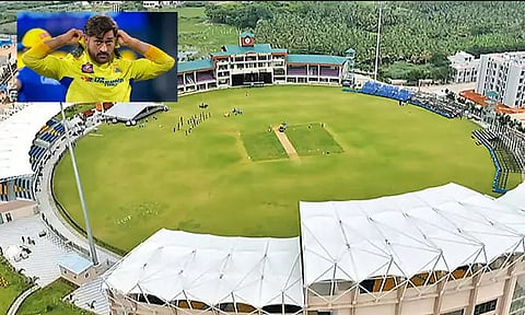 மதுரையில் கிரிக்கெட் ஸ்டேடியத்தை திறந்து வைத்தார் தோனி