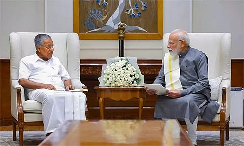 பிரதமர் மோடியுடன் கேரள முதல்-மந்திரி சந்திப்பு