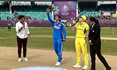 மகளிர் உலகக்கோப்பை: இந்தியாவுக்கு எதிராக ஆஸ்திரேலியா பந்துவீச்சு தேர்வு