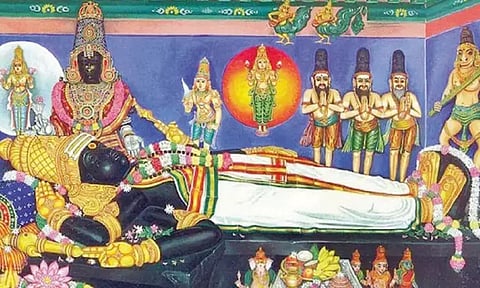 சயன கோலத்தில் அருள்பாலிக்கும் சிவபெருமான்