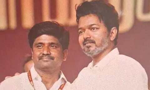 கரூர் தவெக மாவட்ட செயலாளர் மதியழகன் ஜாமீனில் விடுவிப்பு