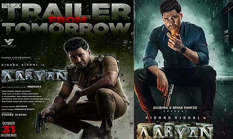 விஷ்ணு விஷாலின் “ஆர்யன்” பட டிரெய்லர் ரிலீஸ் தேதி அறிவிப்பு