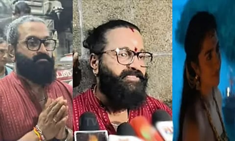 Actor Rishabh Shetty had darshan in Rameswaram