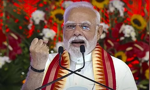 பிரதமர் மோடி 4 இடங்களில் பிரசாரம்