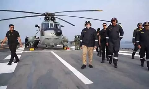 விக்ராந்த் போர்க்கப்பல் பாகிஸ்தானுக்கு தூக்கமற்ற இரவுகளை கொடுத்தது: ராணுவ வீரர்கள் மத்தியில் பிரதமர் மோடி உரை