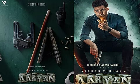 விஷ்ணு விஷாலின் “ஆர்யன்” படத்திற்கு “யு/ஏ” தணிக்கை சான்றிதழ்