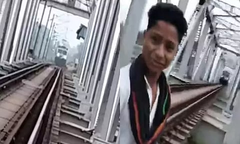 தண்டவாளத்தில் நின்று ரீல்ஸ் எடுத்த சிறுவன் ரெயில் மோதி பலி