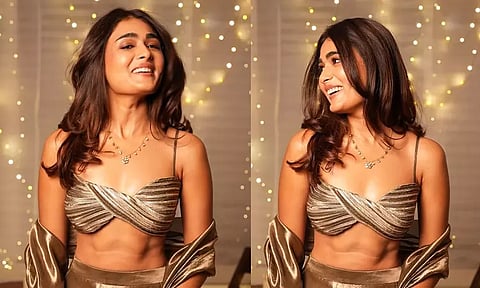 Shalini Pandey shines in a golden dress...Photos go viral