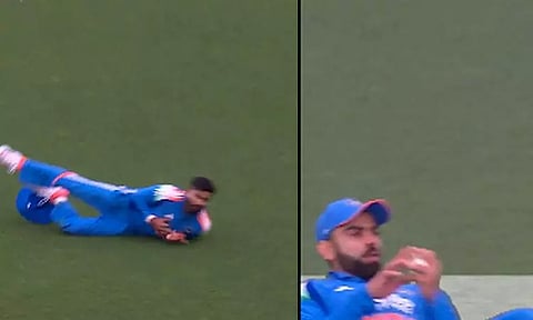 பீல்டிங்கில் அசத்திய விராட், ஸ்ரேயாஸ்.. வீடியோ வைரல்