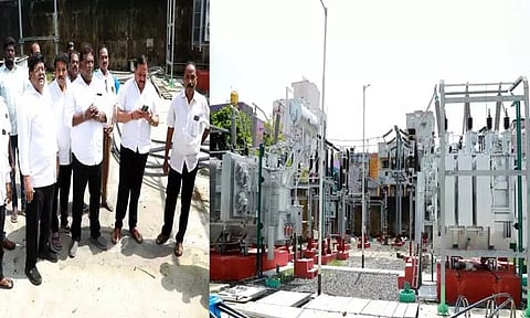 வடசென்னை பகுதிகளில் நடைபெறும் மின்வாரிய பணிகள்: அமைச்சர் சிவசங்கர் ஆய்வு