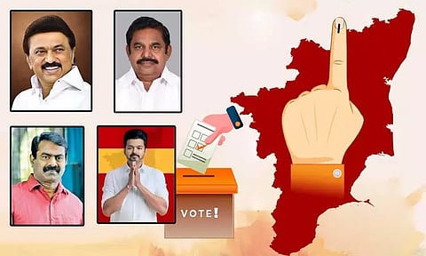தமிழக சட்டசபை தேர்தலில் போட்டி 3 முனையா?, 4 முனையா? - எது யாருக்கு சாதகம்?