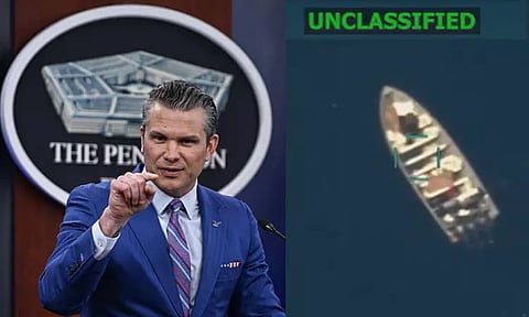 டிரம்ப் உத்தரவின்படி... போதை பொருள் படகை தாக்கி தகர்த்த அமெரிக்க ராணுவம்; வைரலான வீடியோ