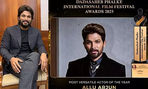 Allu Arjun dedicates his Dadasaheb Phalke award to his fans