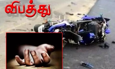 சென்னையில் பைக் தடுப்பு சுவரில் மோதி விபத்து - ஒருவர் பலி