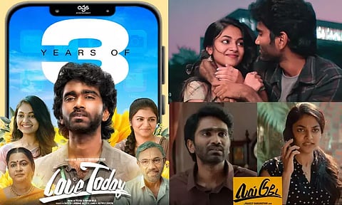 பிரதீப் ரங்கநாதனின் “லவ் டுடே” படம் வெளியாகி 3 ஆண்டுகள் நிறைவு
