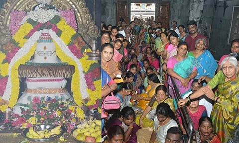 கிருஷ்ணகிரி சோமேஸ்வரர் கோவிலில் அன்னாபிஷேகம்