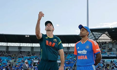 4-வது டி20: இந்தியாவுக்கு எதிராக டாஸ் வென்ற ஆஸ்திரேலியா பந்துவீச்சு தேர்வு