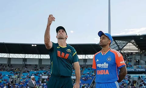 5-வது டி20: இந்தியாவுக்கு எதிராக டாஸ் வென்ற ஆஸ்திரேலியா பந்துவீச்சு தேர்வு