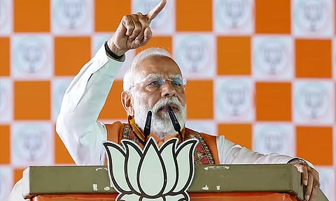 ‘பீகாரில் ஆர்.ஜே.டி. ஆட்சிக்கு வந்தால் மக்கள் தலையில் நாட்டுத் துப்பாக்கியை வைத்து மிரட்டுவார்கள்’ - பிரதமர் மோடி