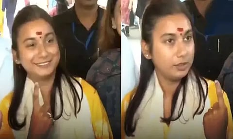 பீகார் எம்.பி.யின் இரு கைகளிலும் வாக்கு செலுத்தியதற்கான மை இருந்தது எப்படி.?